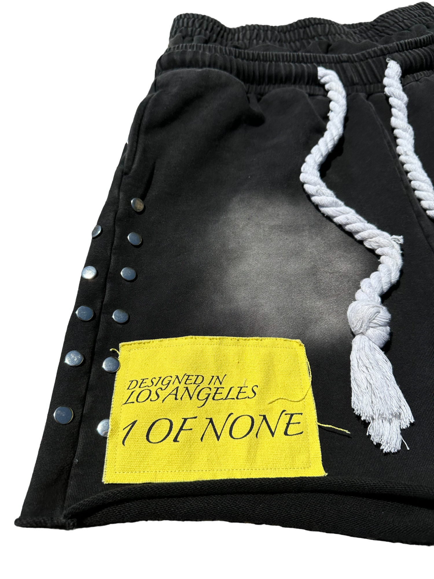 07 DOUBLE WAISTED SHORTS (BLACK)
