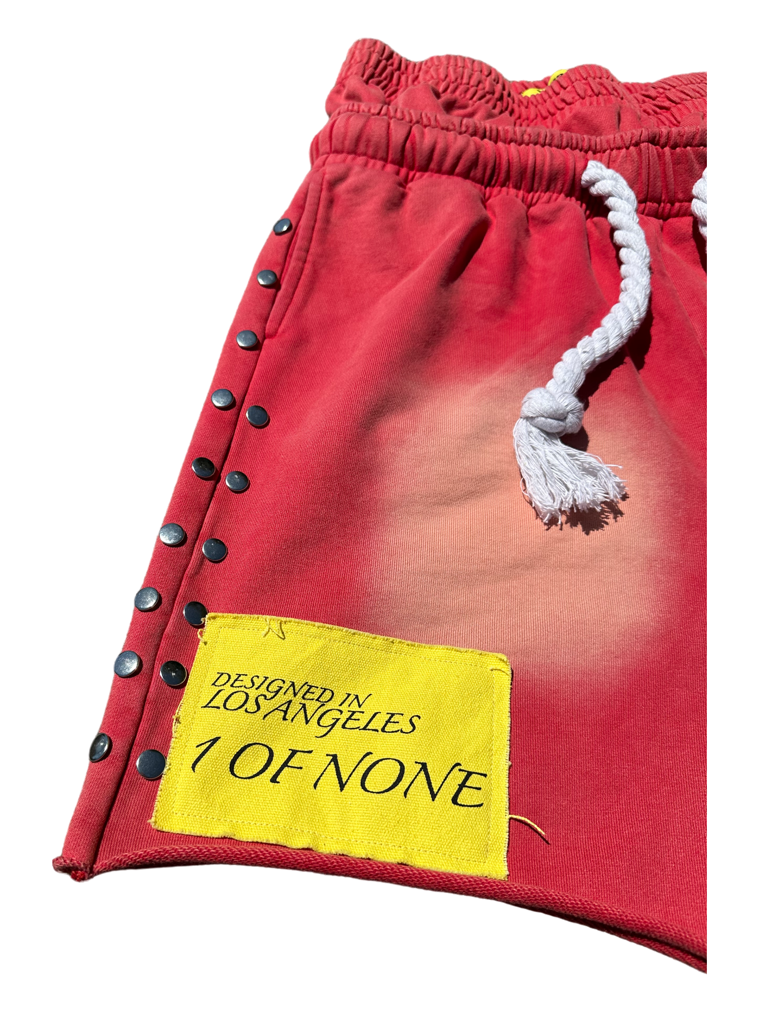 07 DOUBLE WAISTED SHORTS (RED)